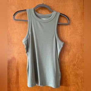 Madewell sea foam green basic tank